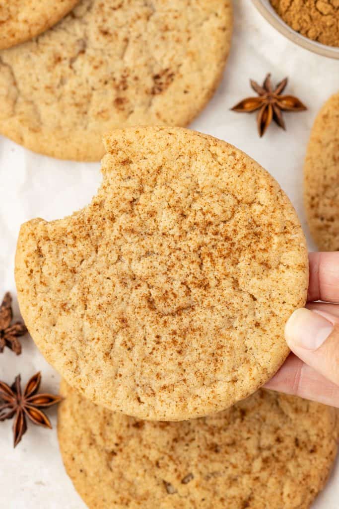 Pumpkin Spice CookiesWeb044 Hand holding a Pumpkin Pie Spice Cookies