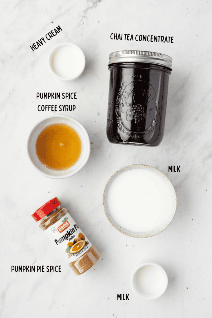 Pumpkin chai Ingredients