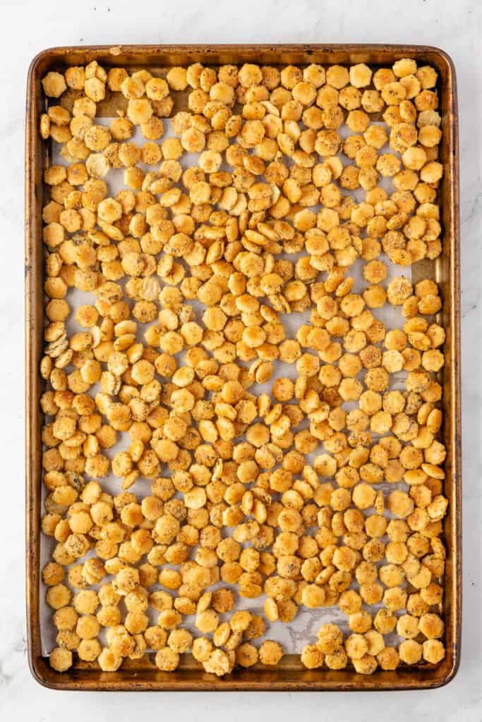 baked Ranch dill oyster crackers