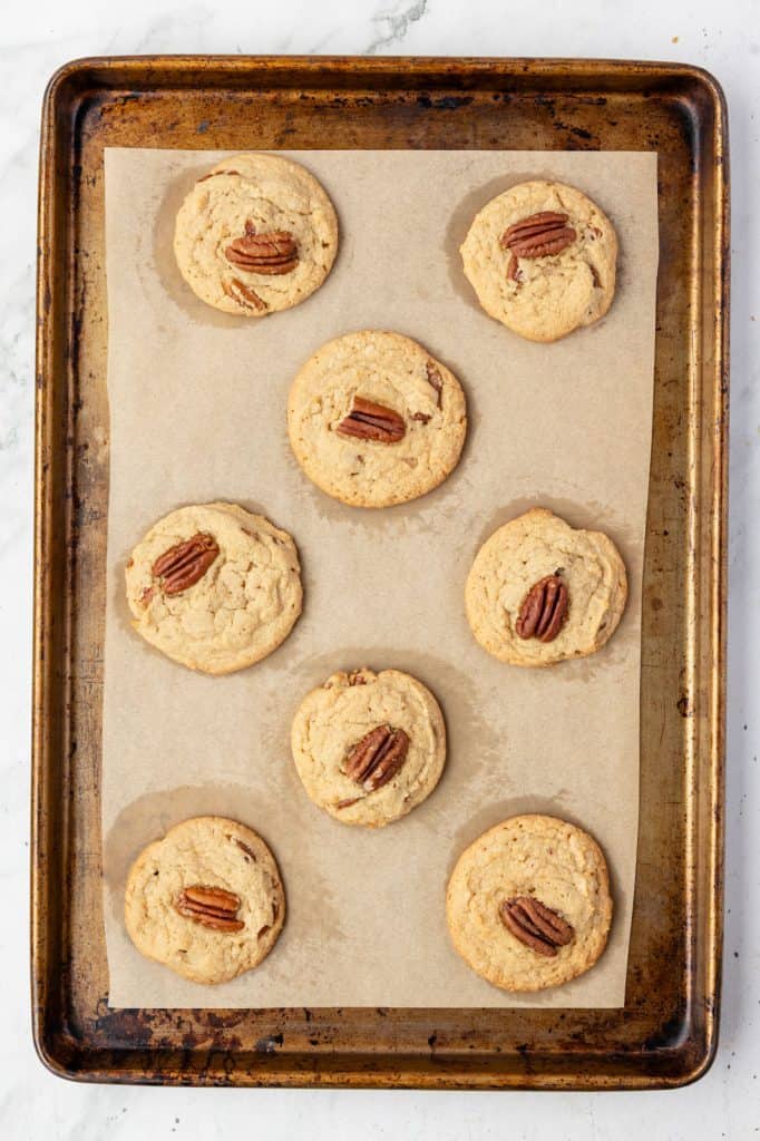 Finished Butter Pecan Cookies