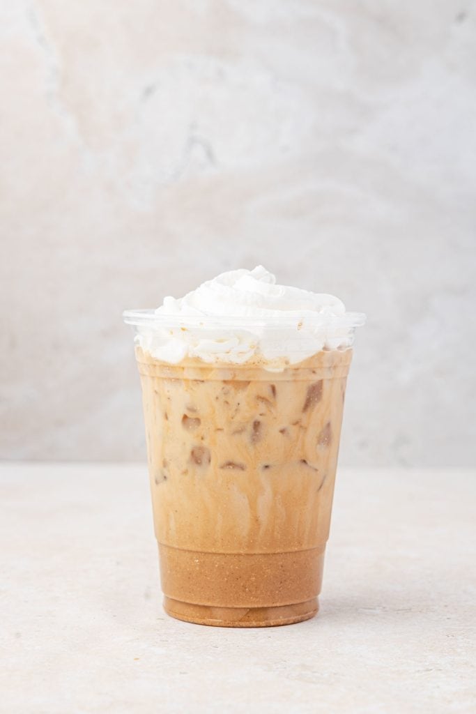 Finished pumpkin latte