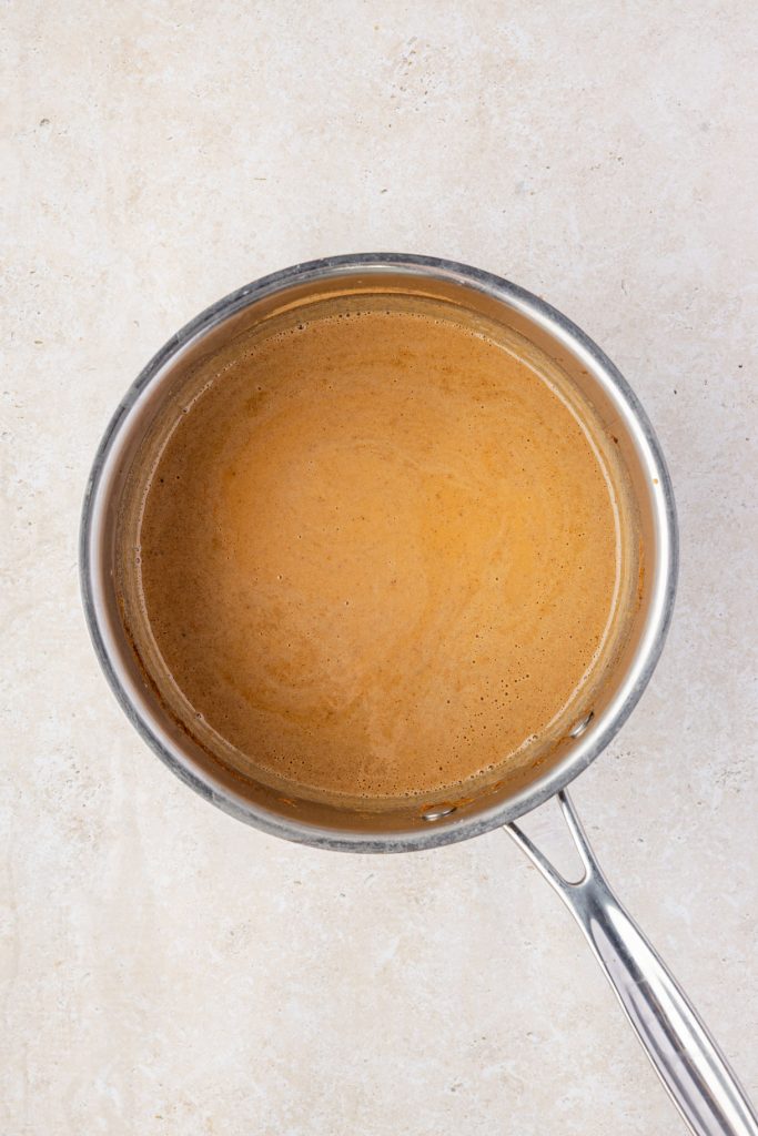 Pumpkin sauce for coffee right before adding the vanilla