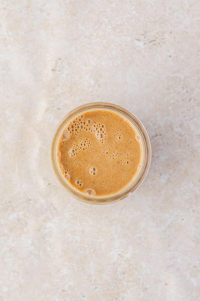 Finished pumpkin sauce for coffee