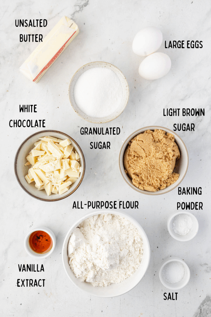 Brown Butter Blondies ingredients Brown Butter Blondies ingredients
