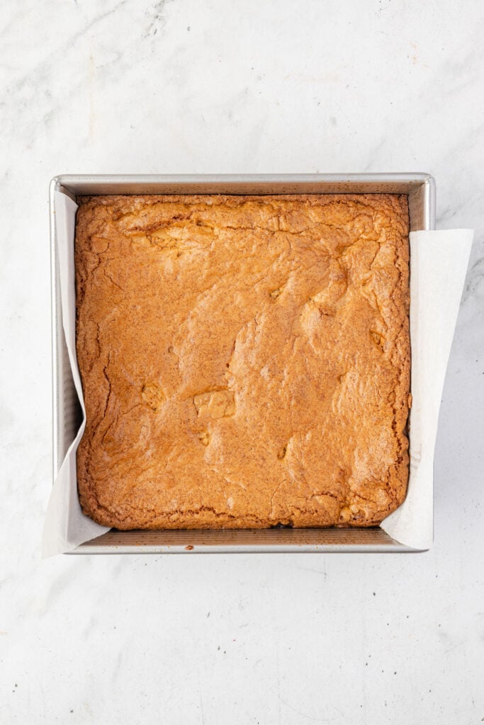 Blondie baked in a pan