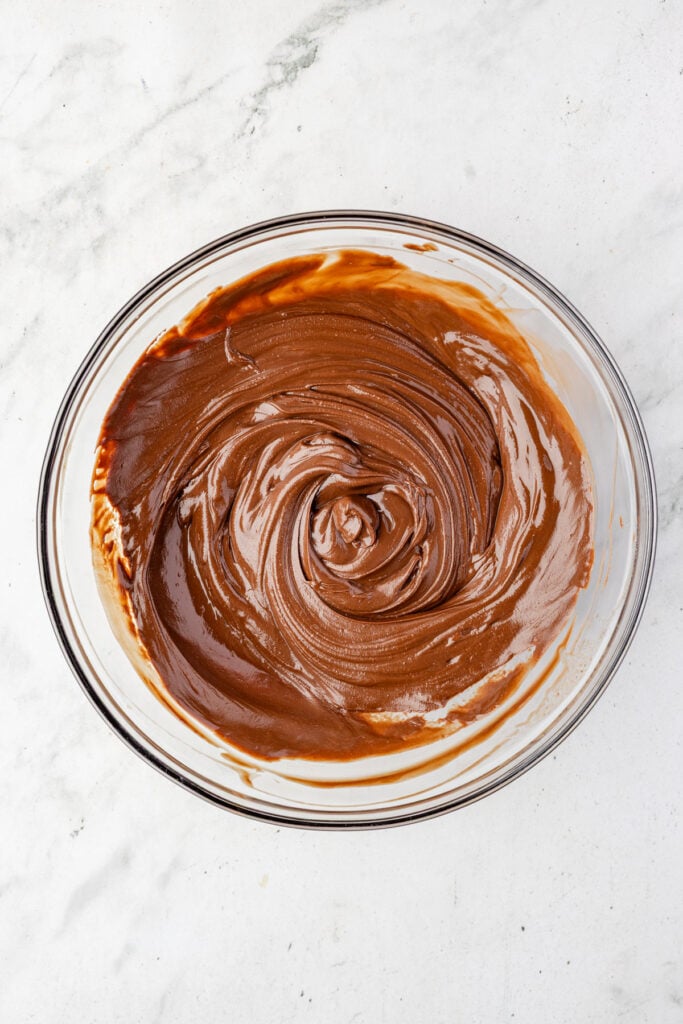 Melted chocolate, pistachio paste, tahini, butter