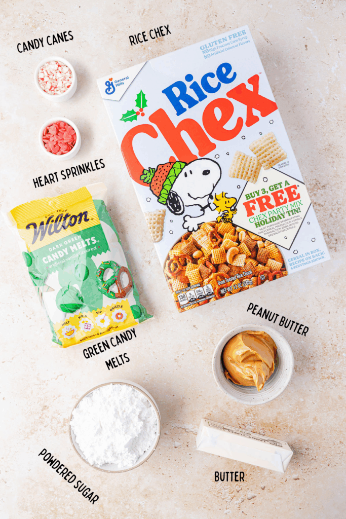 Ingredients for Grinch Puppy Chow