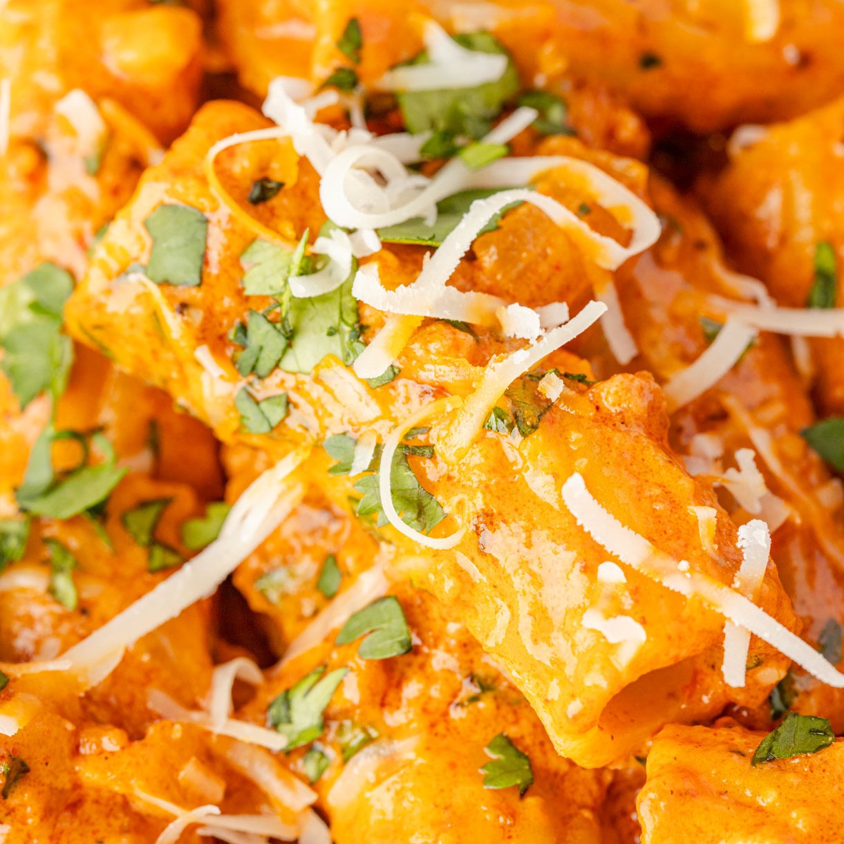 Up close image of Creamy Chorizo Pasta