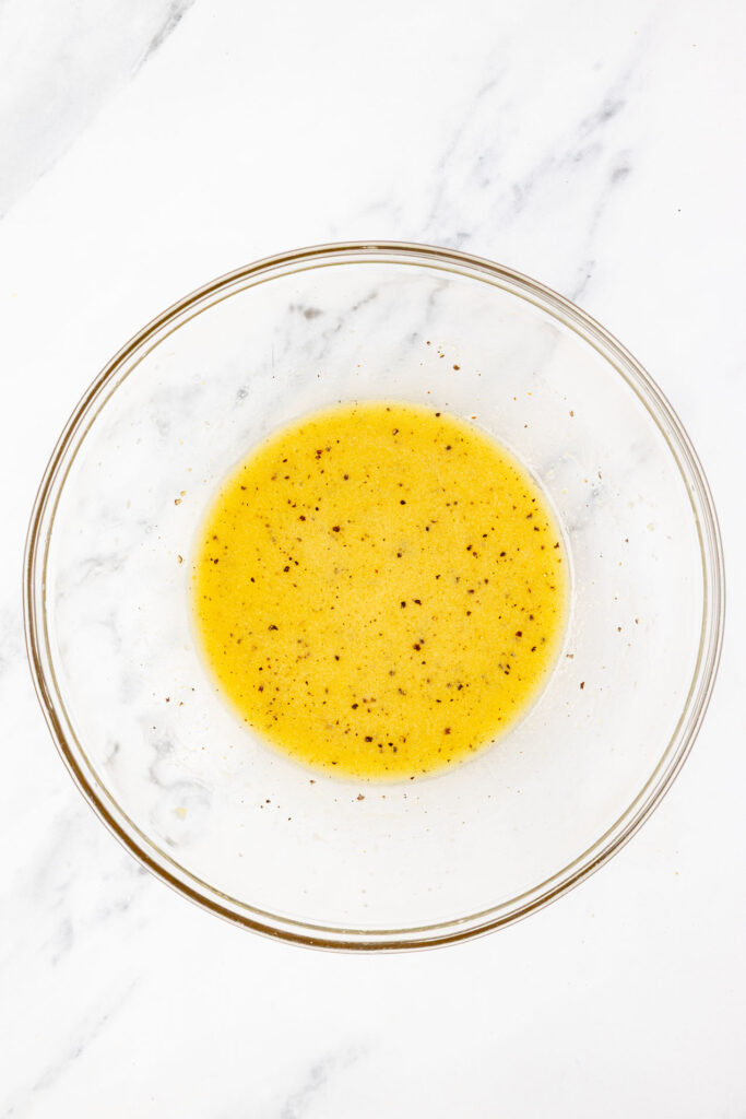 Vinaigrette in a bowl