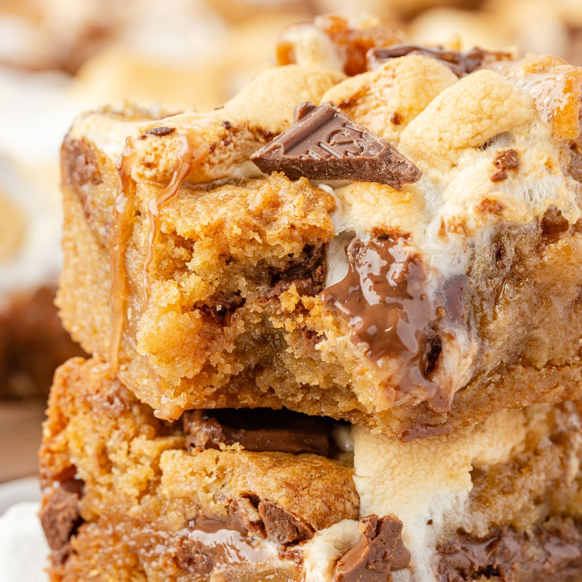 close up of S’mores Bars