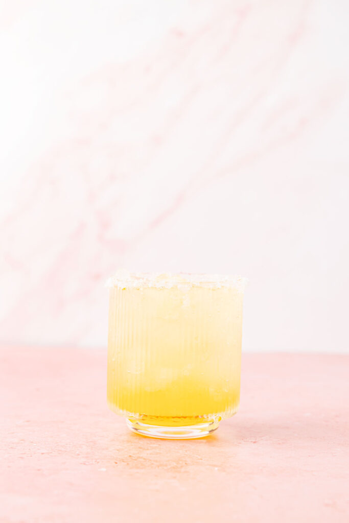 finished Virgin Margarita (Margarita Mocktail) in a glass