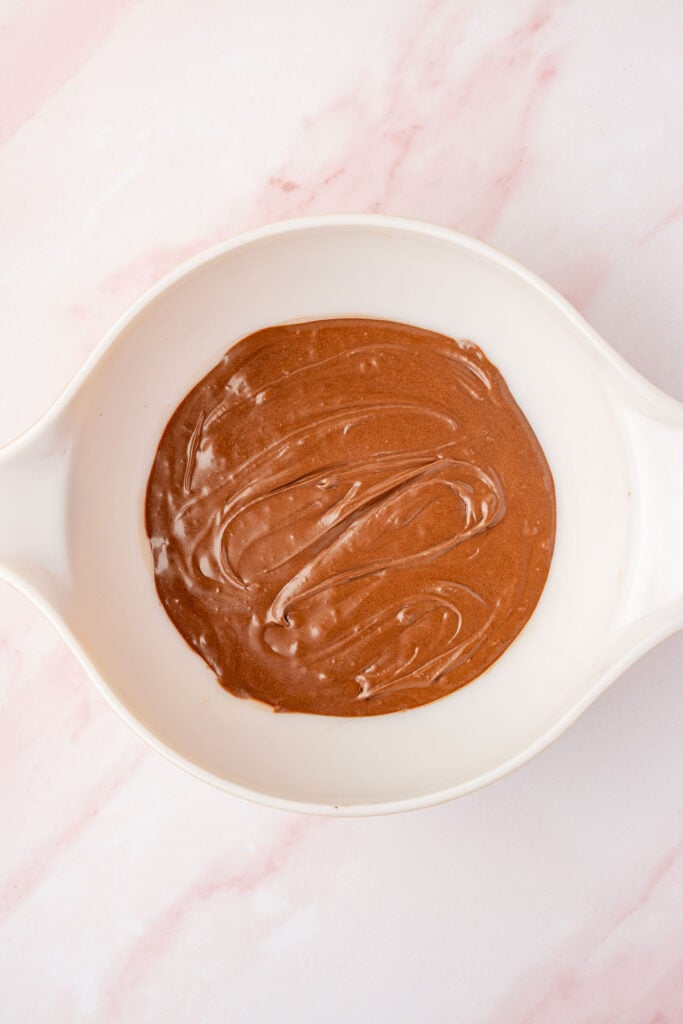 finished Homemade Chocolate Frosting