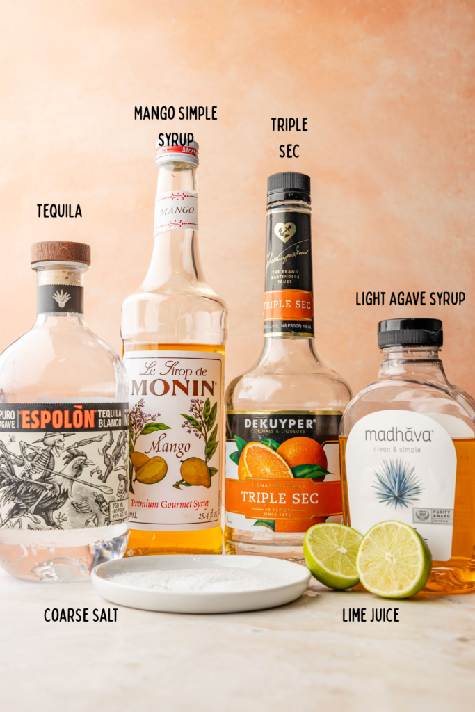 Ingredients for Mango Margarita