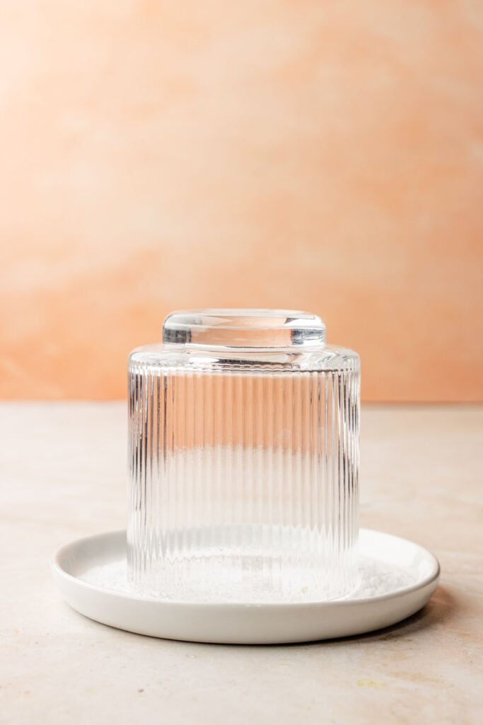 glass in salt for a salted rim.