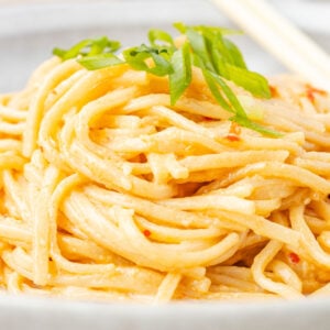 Sesame Noodles in a bowl.
