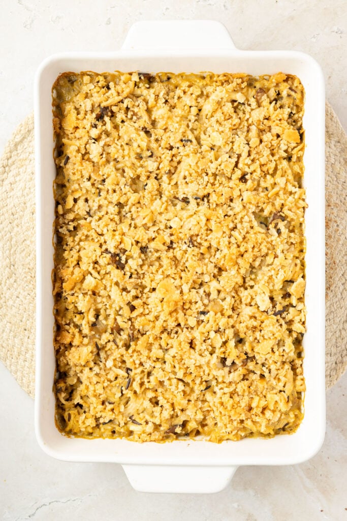Finished Chicken Wild Rice Casserole